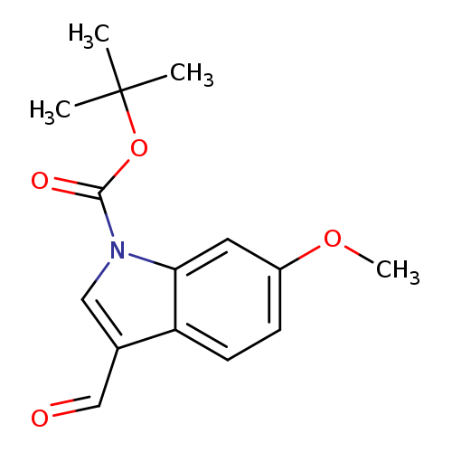 O=Cc1cn(c2c1ccc(c2)OC)C(=O)OC(C)(C)C