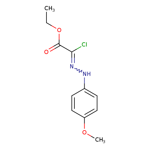 CCOC(=O)C(=NNc1ccc(cc1)OC)Cl