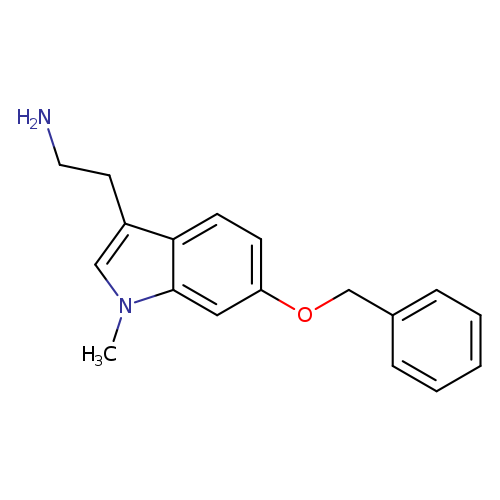 NCCc1cn(c2c1ccc(c2)OCc1ccccc1)C