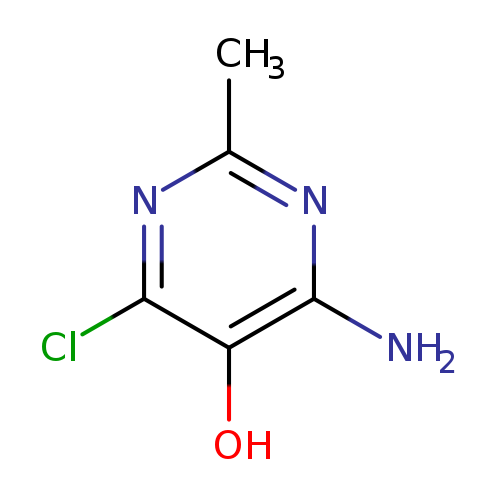 Cc1nc(N)c(c(n1)Cl)O