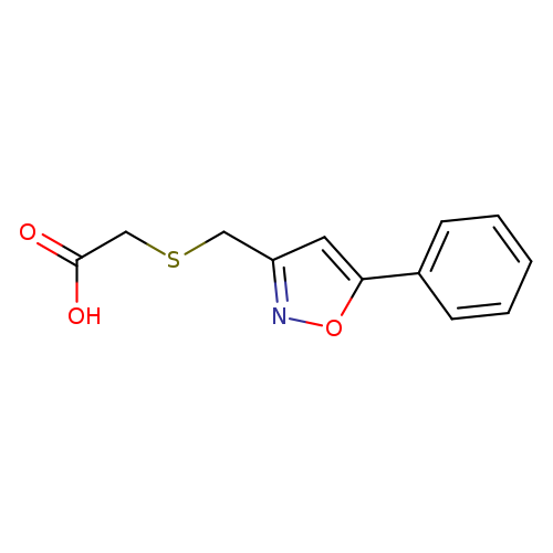 OC(=O)CSCc1noc(c1)c1ccccc1