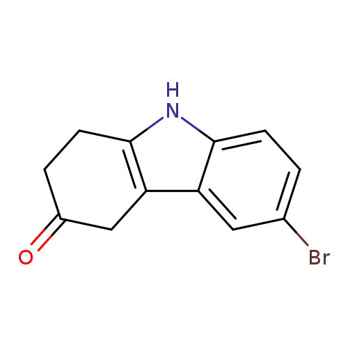 Brc1cc2c3CC(=O)CCc3[nH]c2cc1