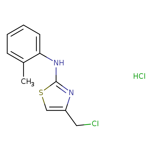 ClCc1csc(n1)Nc1ccccc1C.Cl