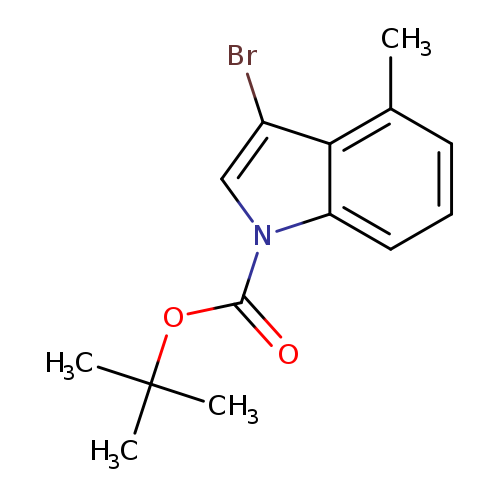 Brc1cn(c2c1c(C)ccc2)C(=O)OC(C)(C)C