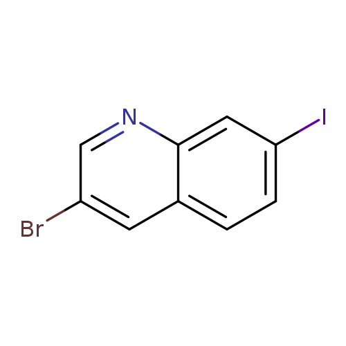 Ic1ccc2c(c1)ncc(c2)Br