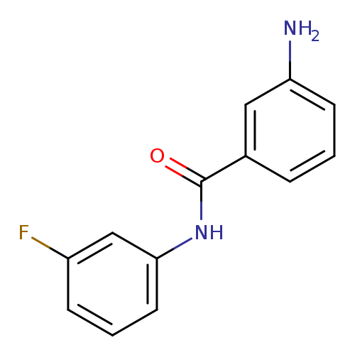 Fc1cccc(c1)NC(=O)c1cccc(c1)N