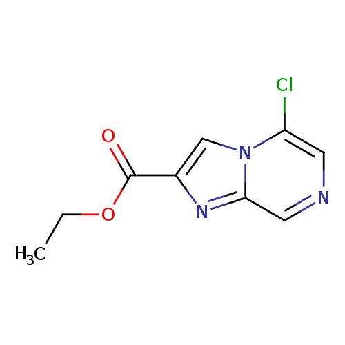 CCOC(=O)c1cn2c(n1)cncc2Cl