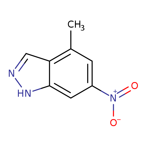 [O-][N+](=O)c1cc(C)c2c(c1)[nH]nc2