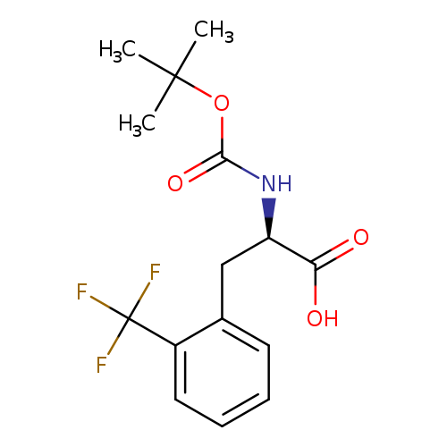 O=C(OC(C)(C)C)N[C@@H](C(=O)O)Cc1ccccc1C(F)(F)F