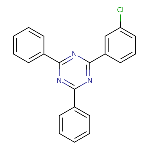 Clc1cccc(c1)c1nc(nc(n1)c1ccccc1)c1ccccc1