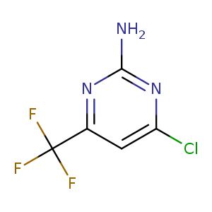 Clc1nc(N)nc(c1)C(F)(F)F