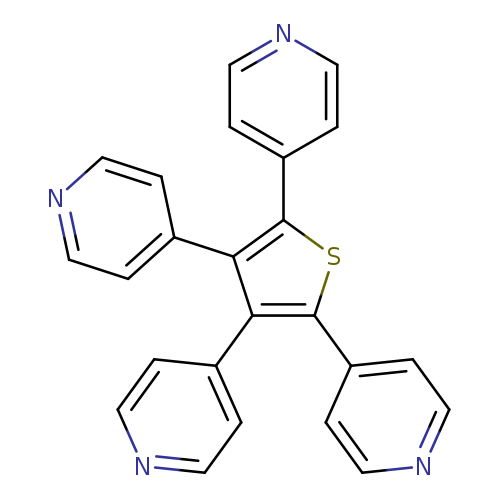 n1ccc(cc1)c1sc(c(c1c1ccncc1)c1ccncc1)c1ccncc1