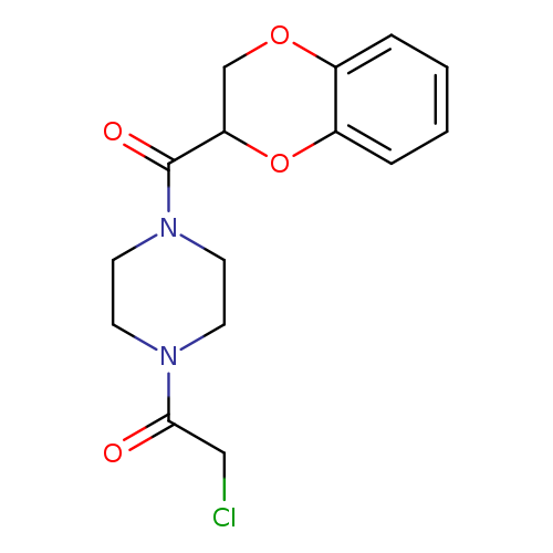 ClCC(=O)N1CCN(CC1)C(=O)C1COc2c(O1)cccc2