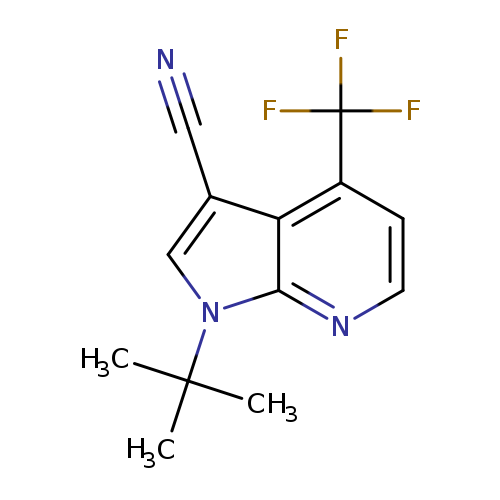 N#Cc1cn(c2c1c(ccn2)C(F)(F)F)C(C)(C)C