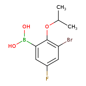 CC(Oc1c(Br)cc(cc1B(O)O)F)C