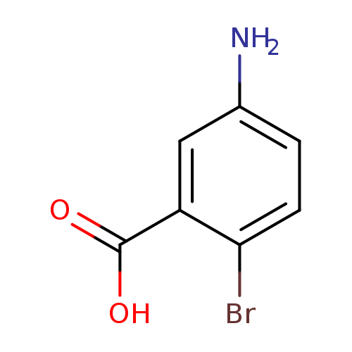 Nc1ccc(c(c1)C(=O)O)Br