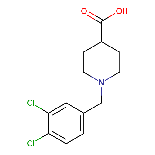 OC(=O)C1CCN(CC1)Cc1ccc(c(c1)Cl)Cl