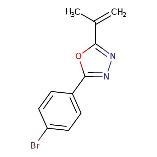 Brc1ccc(cc1)c1nnc(o1)C(=C)C