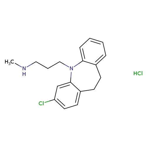 CNCCCN1c2ccccc2CCc2c1cc(Cl)cc2.Cl