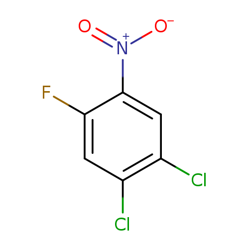 [O-][N+](=O)c1cc(Cl)c(cc1F)Cl