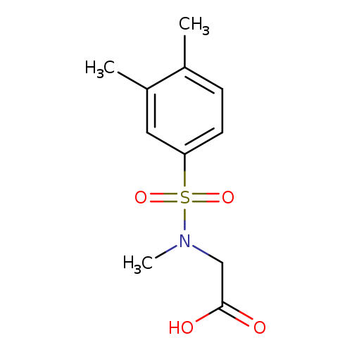 OC(=O)CN(S(=O)(=O)c1ccc(c(c1)C)C)C