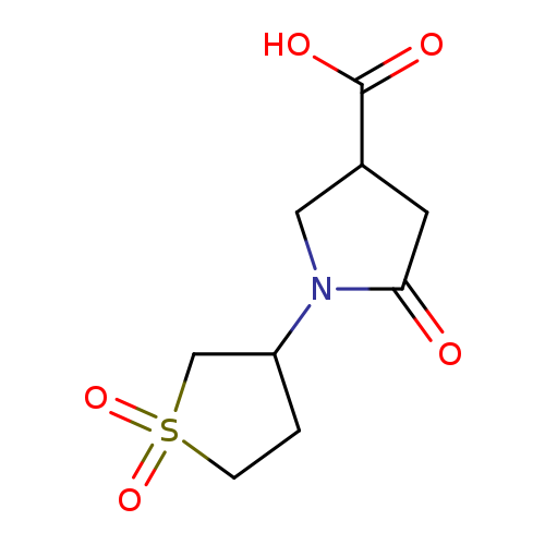 OC(=O)C1CC(=O)N(C1)C1CCS(=O)(=O)C1