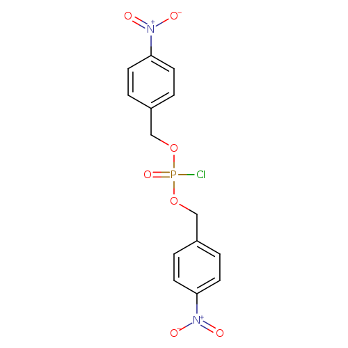 ClP(=O)(OCc1ccc(cc1)[N+](=O)[O-])OCc1ccc(cc1)[N+](=O)[O-]