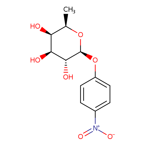 O[C@H]1[C@@H](O[C@@H]([C@@H]([C@@H]1O)O)C)Oc1ccc(cc1)[N+](=O)[O-]