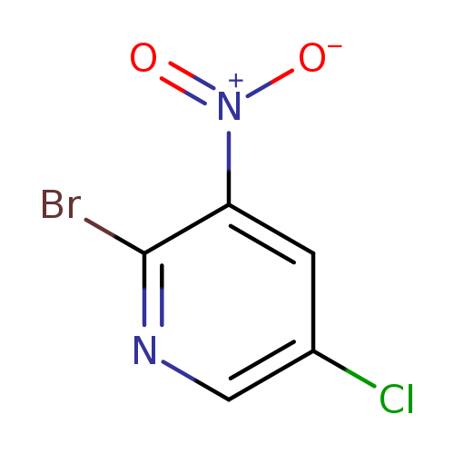 Clc1cnc(c(c1)[N+](=O)[O-])Br