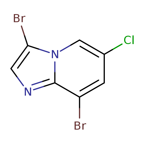 Clc1cc(Br)c2n(c1)c(Br)cn2