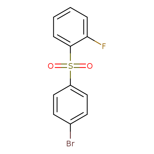 Brc1ccc(cc1)S(=O)(=O)c1ccccc1F