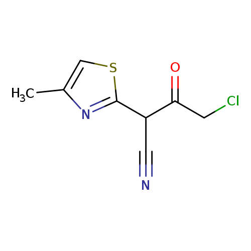 Cc1csc(n1)C(C(=O)CCl)C#N