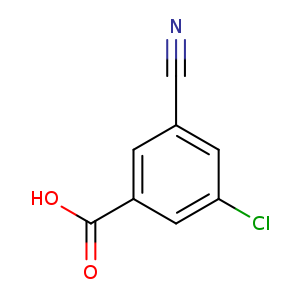 N#Cc1cc(Cl)cc(c1)C(=O)O
