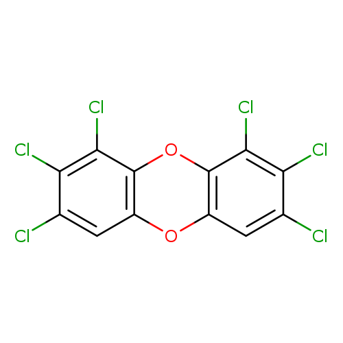 Clc1c(Cl)cc2c(c1Cl)Oc1c(O2)cc(c(c1Cl)Cl)Cl