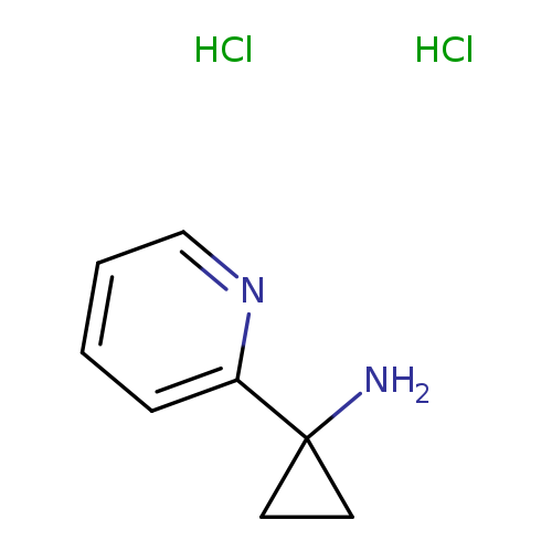 NC1(CC1)c1ccccn1.Cl.Cl