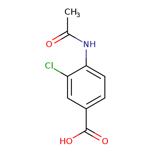 CC(=O)Nc1ccc(cc1Cl)C(=O)O