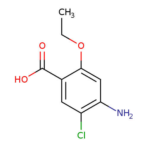 CCOc1cc(N)c(cc1C(=O)O)Cl