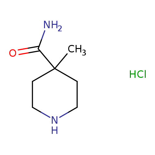 NC(=O)C1(C)CCNCC1.Cl