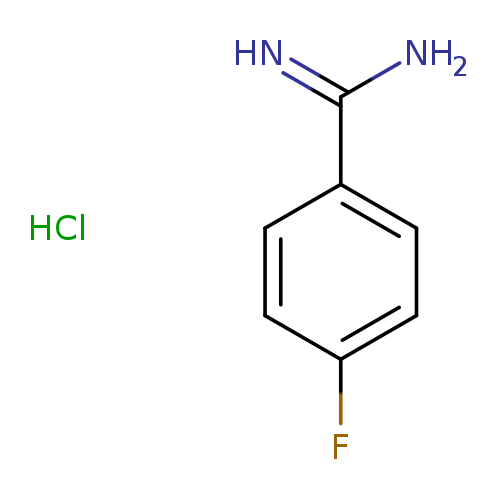 NC(=N)c1ccc(cc1)F.Cl