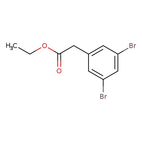 CCOC(=O)Cc1cc(Br)cc(c1)Br