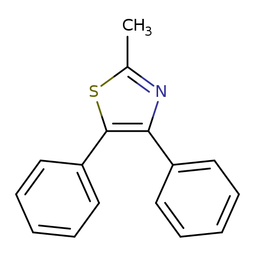 Cc1nc(c(s1)c1ccccc1)c1ccccc1