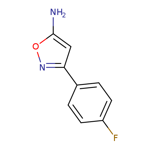 Fc1ccc(cc1)c1noc(c1)N