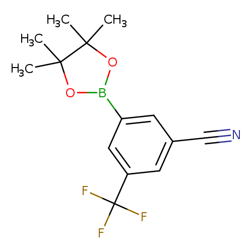 N#Cc1cc(cc(c1)C(F)(F)F)B1OC(C(O1)(C)C)(C)C