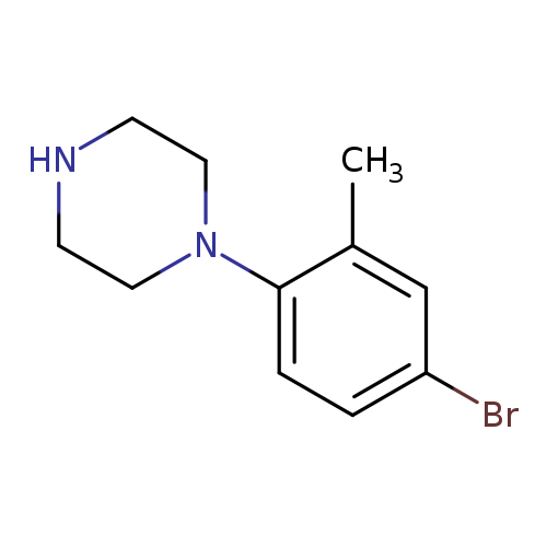 Brc1ccc(c(c1)C)N1CCNCC1