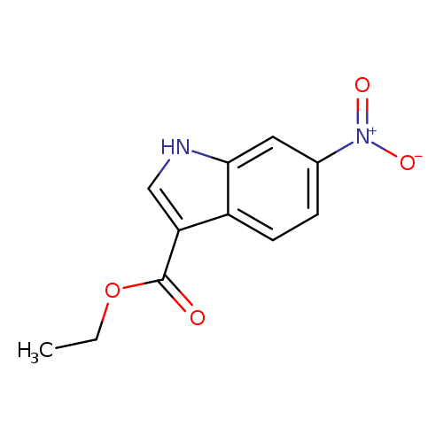 CCOC(=O)c1c[nH]c2c1ccc(c2)[N+](=O)[O-]
