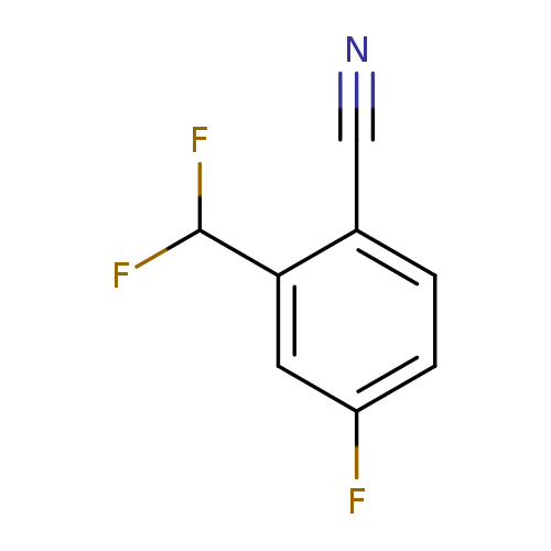N#Cc1ccc(cc1C(F)F)F