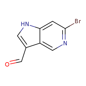 O=Cc1c[nH]c2c1cnc(c2)Br