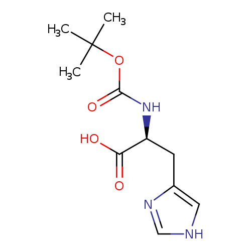 O=C(OC(C)(C)C)N[C@H](C(=O)O)Cc1nc[nH]c1