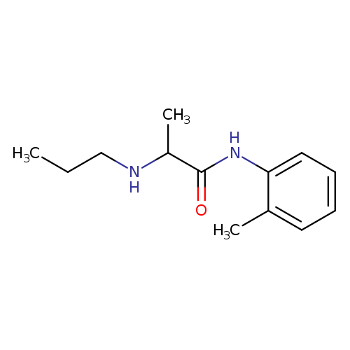 CCCNC(C(=O)Nc1ccccc1C)C