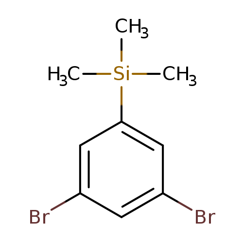 Brc1cc(cc(c1)Br)[Si](C)(C)C